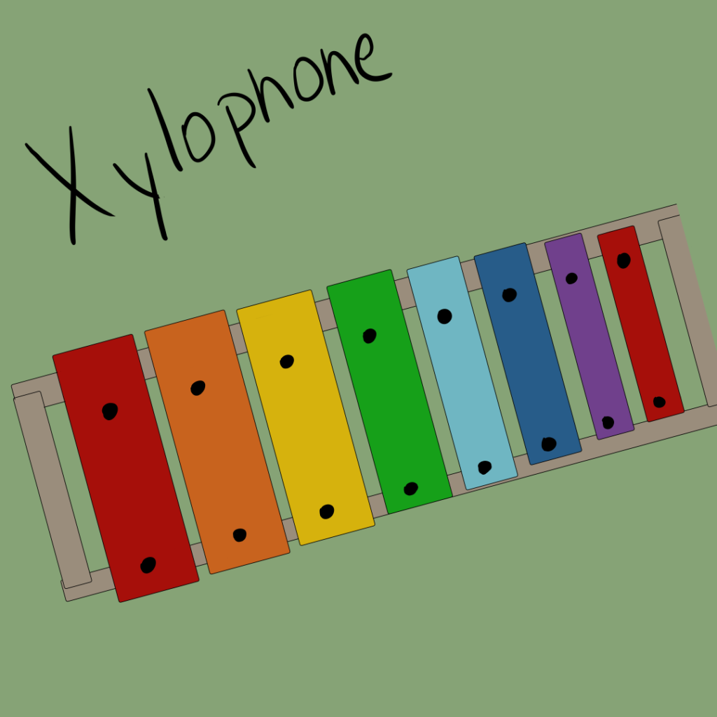 X is for Xylophone – Magenta Sketches